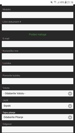 XLive Registracija, Kladionice TV