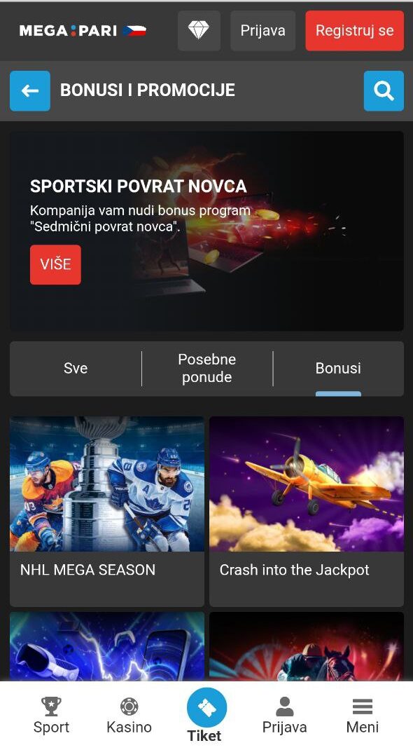 Megapari Bonuses