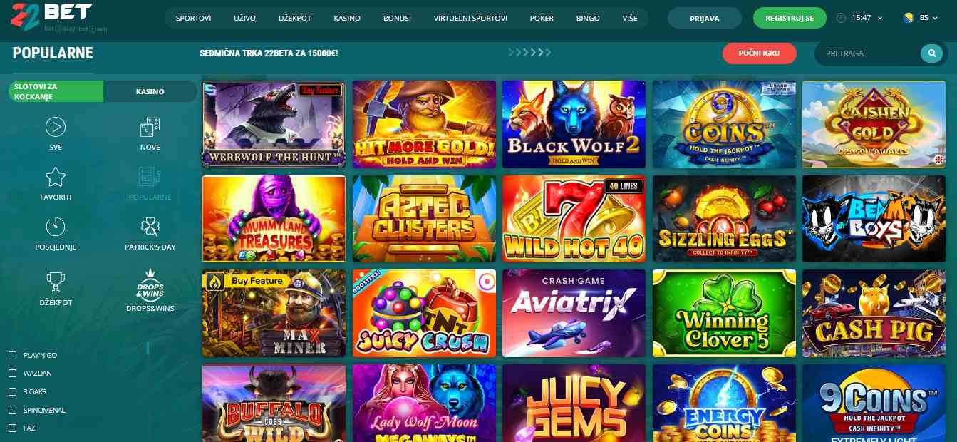22Bet Casino, kladionice.tv